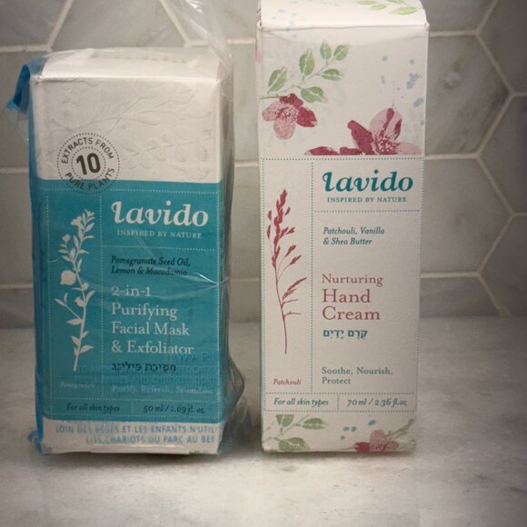 Lavido - Natural 2-in-1 Purifying Facial Mask + Exfoliator + Hand Cream - Picture 1 of 6